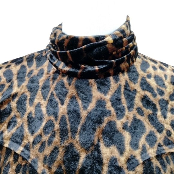 Gianni Versace Couture Vintage Leopard Print Velvet Dress - Picture 6 of 10